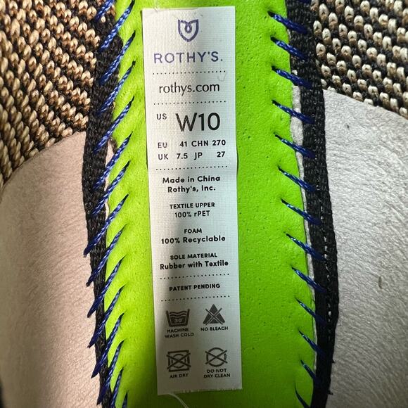 Rothy’s The Flat in Desert Cat Women’s Size 10 - Picture 6 of 7